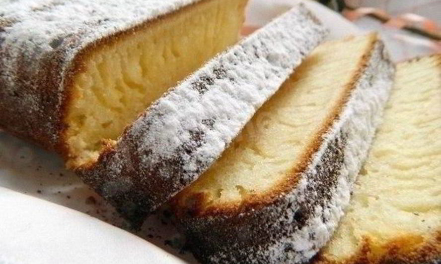 Рецепт ванильного кекса снежинка большой