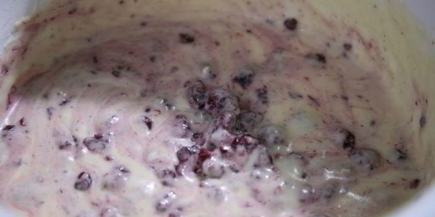 ванильные кексы с ежевикой