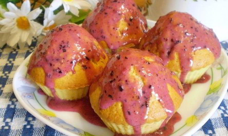 Рецепт вкусных кексиков в силиконовых формочках