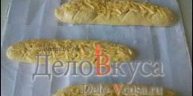 багет в хлебопечке с сыром