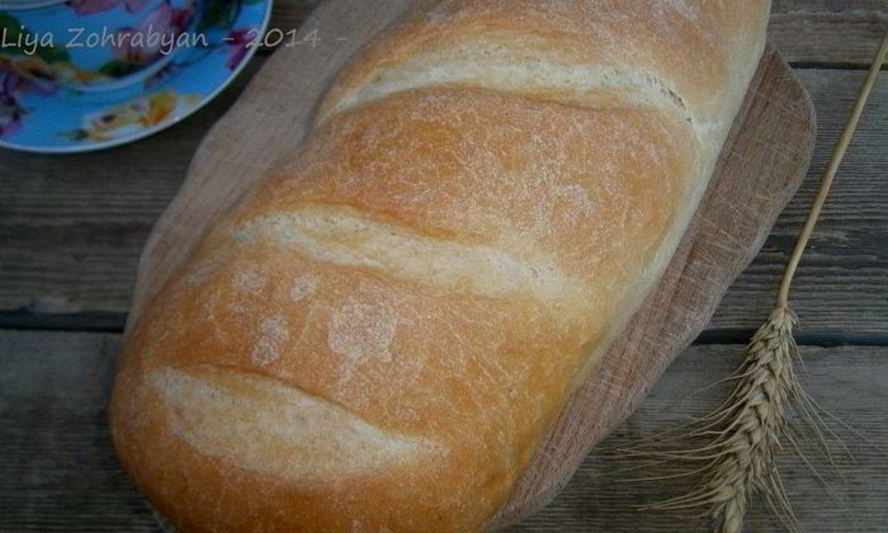 Рецепт батона на долгой опаре