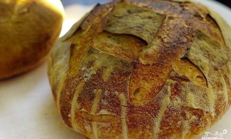 Рецепт большого круглого хлеба