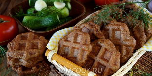 бородинский хлеб в вафельнице