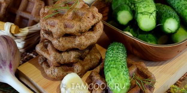 бородинский хлеб в вафельнице