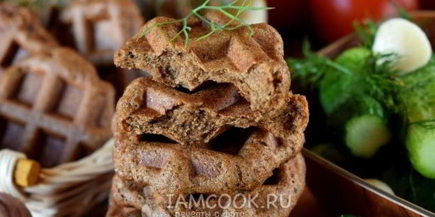 бородинский хлеб в вафельнице