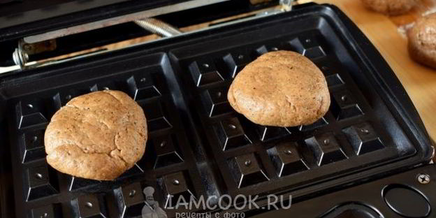 бородинский хлеб в вафельнице