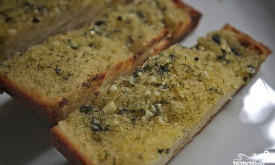 Рецепт чесночного хлеба