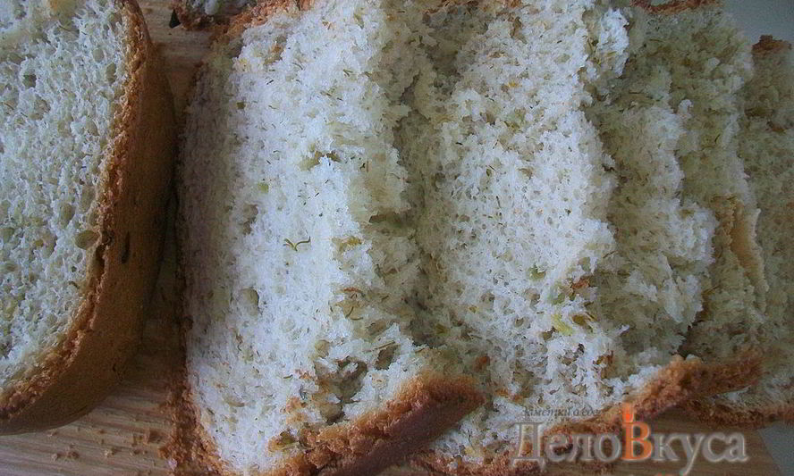 Рецепт хлеба белого с чесноком и зеленью