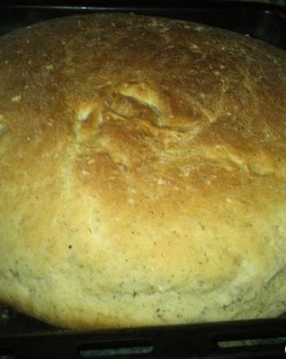 Хлеб чесночный с базиликом