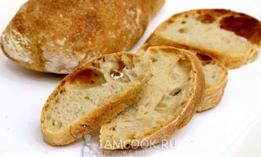 Рецепт хлеба чиабатта в духовке