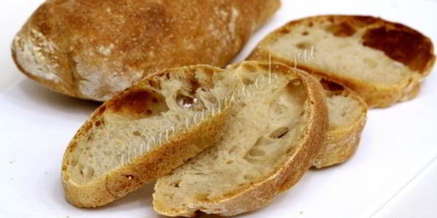 хлеб чиабатта в духовке