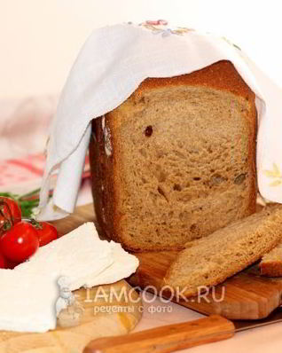 Хлеб из трех видов муки на кефире