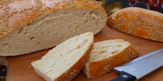 хлеб на сыворотке с оливковым маслом