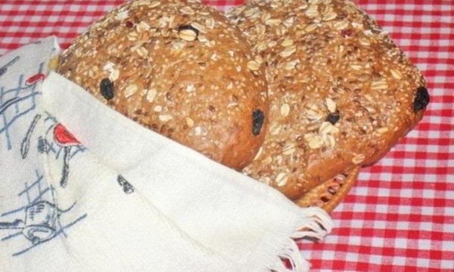 Рецепт хлеба с хлопьями и отрубями