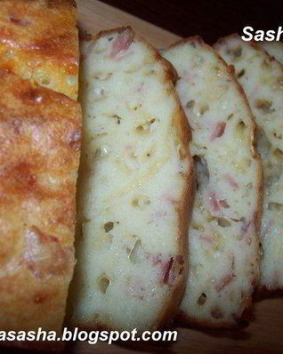 Хлеб с сыром и ветчиной