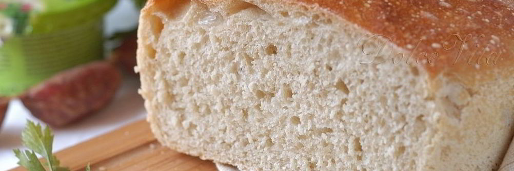 Пшеничный хлеб без замеса на закваске