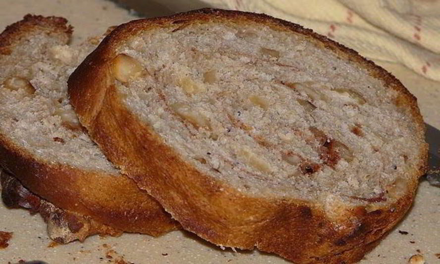 Рецепт сдобного хлеба с фундуком