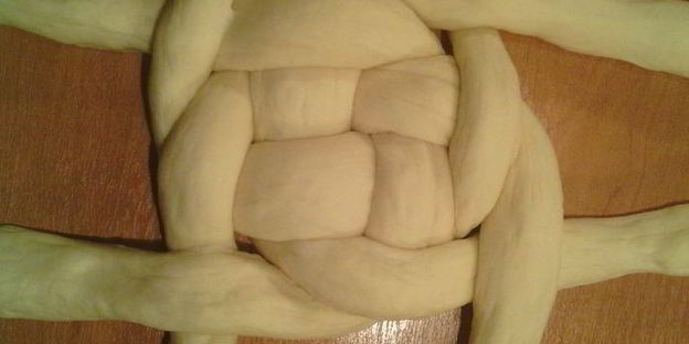 творожный хлеб плетенка