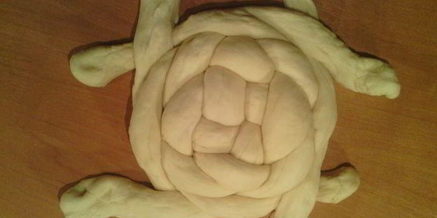 творожный хлеб плетенка