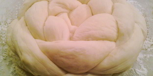 творожный хлеб плетенка