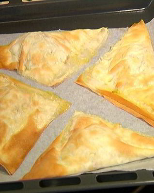 Хрустящие конвертики с раковыми шейками