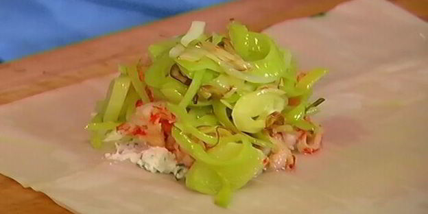 хрустящие конвертики с раковыми шейками