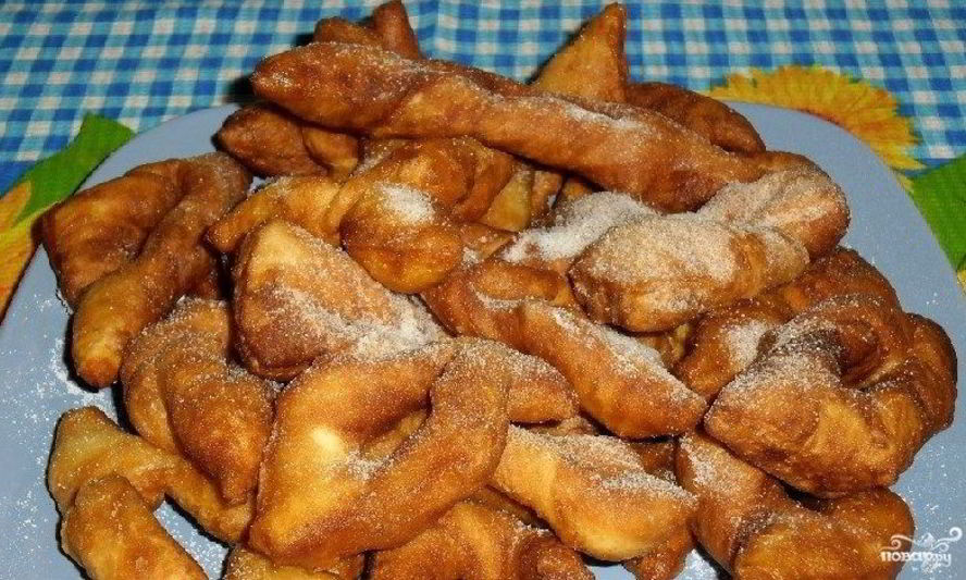 Рецепт хвороста на кефире