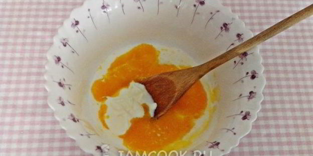 хворост на желтках