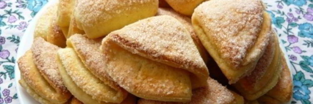 Конвертики из творожного теста