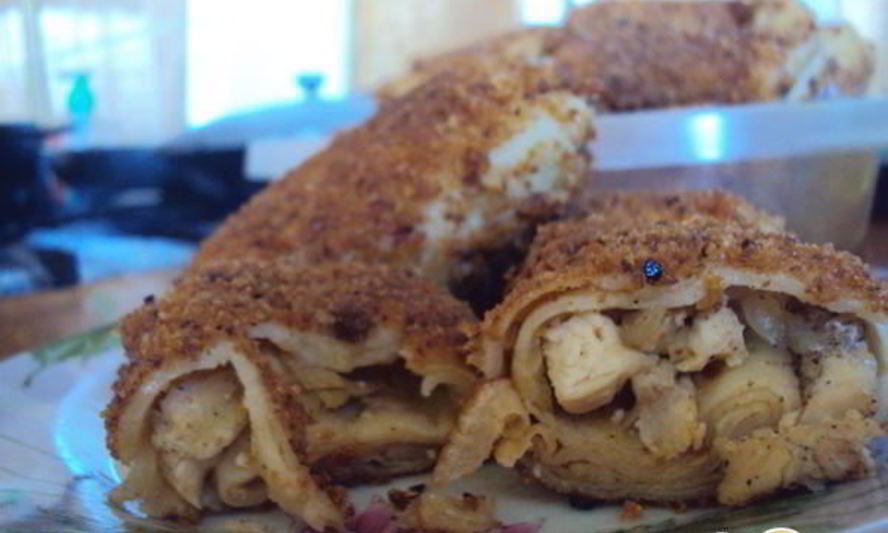 Рецепт конвертиков с капустой и куриным филе