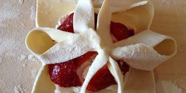 конвертики с клубникой