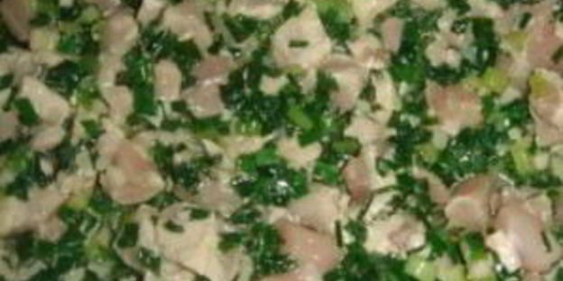 конвертики с курицей и грибами