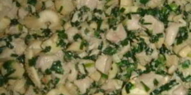 конвертики с курицей и грибами