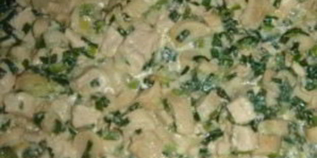 конвертики с курицей и грибами