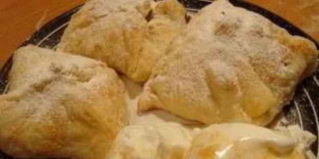 конвертики с яблоками