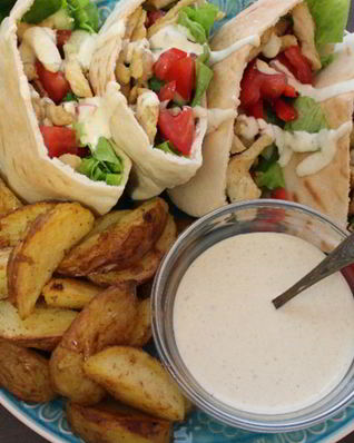 Арабская пита с курицей