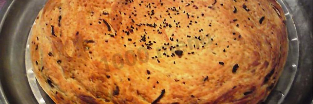 Фатыр лепешка с луком