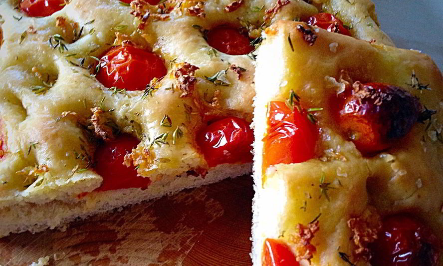 Рецепт фокаччи с помидорами черри