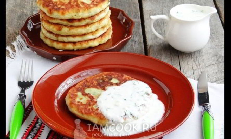 Рецепт картофельных лепешек со шпинатной начинкой