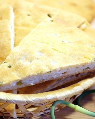 Лепешка с чесночными стрелками Сандра