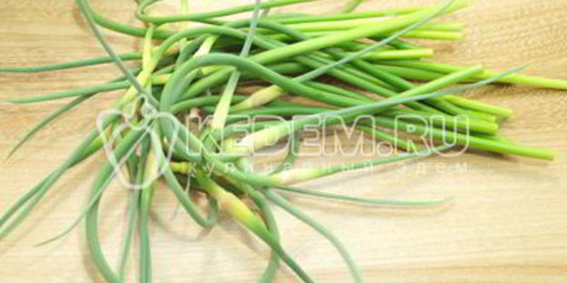 лепешка с чесночными стрелками сандра