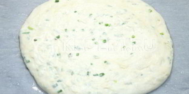 лепешка с чесночными стрелками сандра