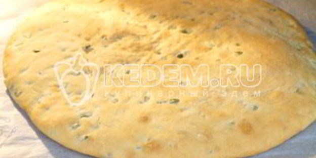 лепешка с чесночными стрелками сандра