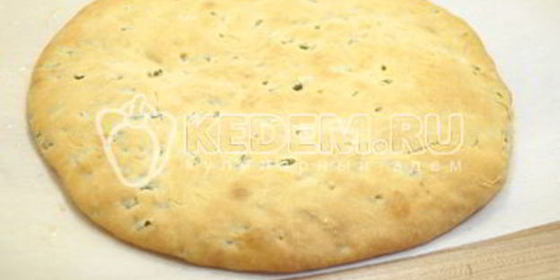 лепешка с чесночными стрелками сандра