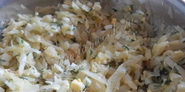 лепешка с капустой