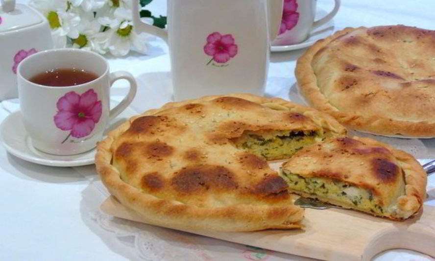 Рецепт лепешки с сыром и зеленью