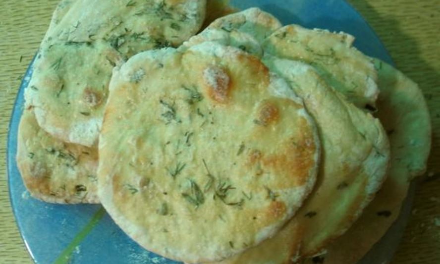 Рецепт лепешки с травами