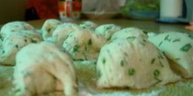 лепешка с травами