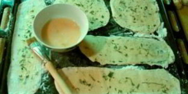 лепешка с травами