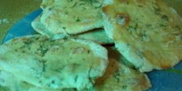 лепешка с травами